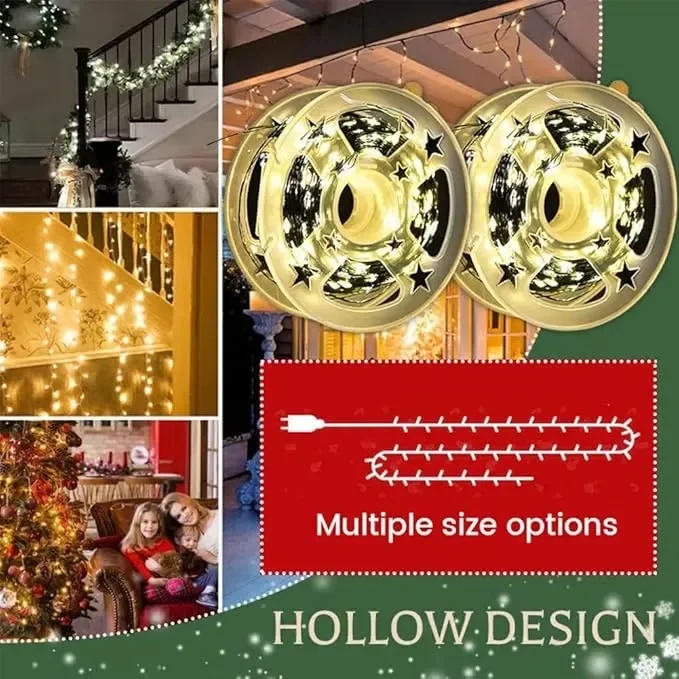 🎁LED Copper Wire Firecracker Light String - White light / 9.84ft 100 lights